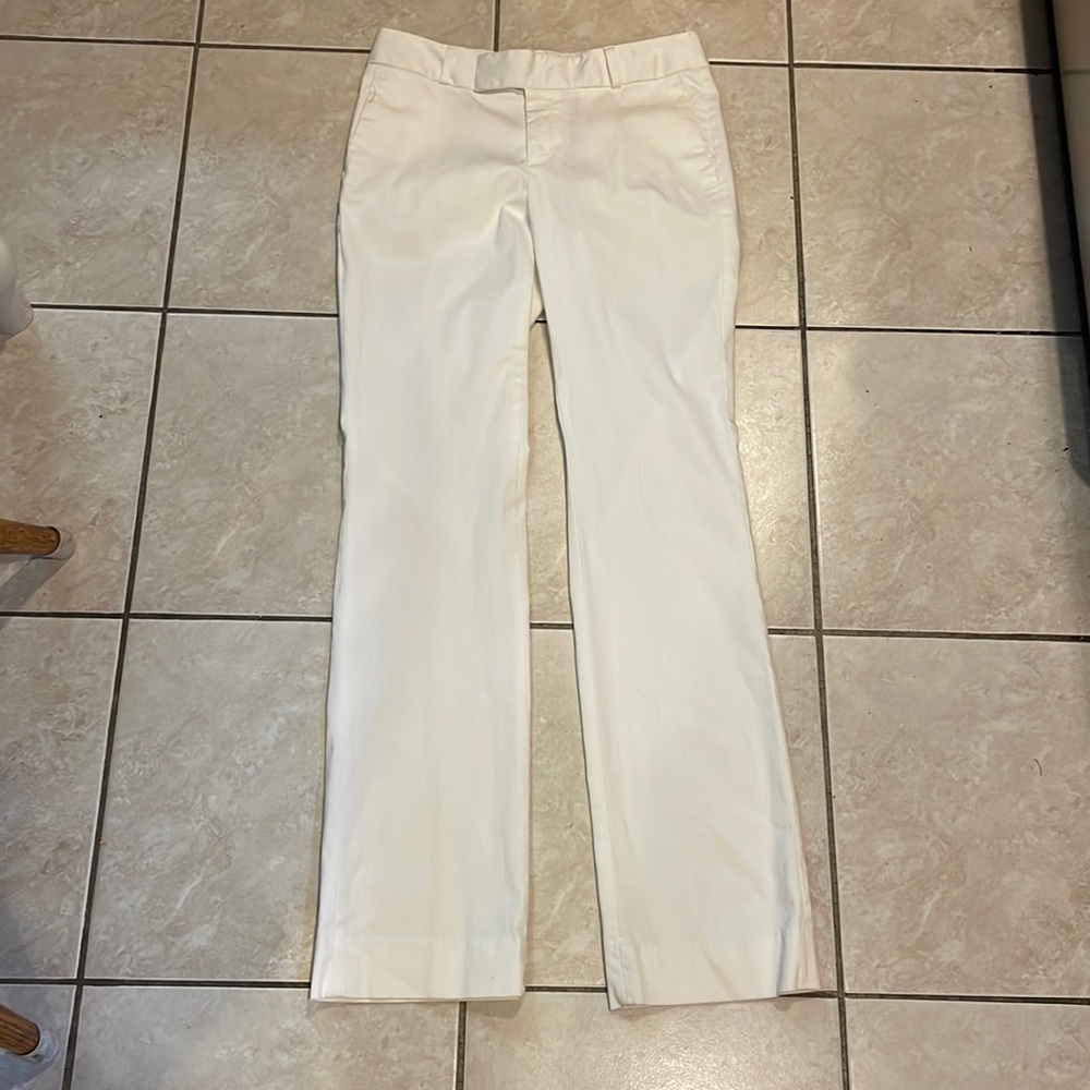 Banana republic white Martin fit bootcut pants